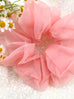 Pink Blossom Hair Scrunchie